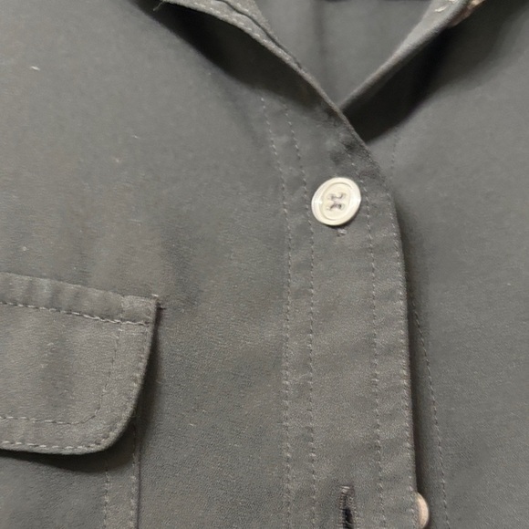 LOFT Black Button Down Shirt - Picture 3 of 8